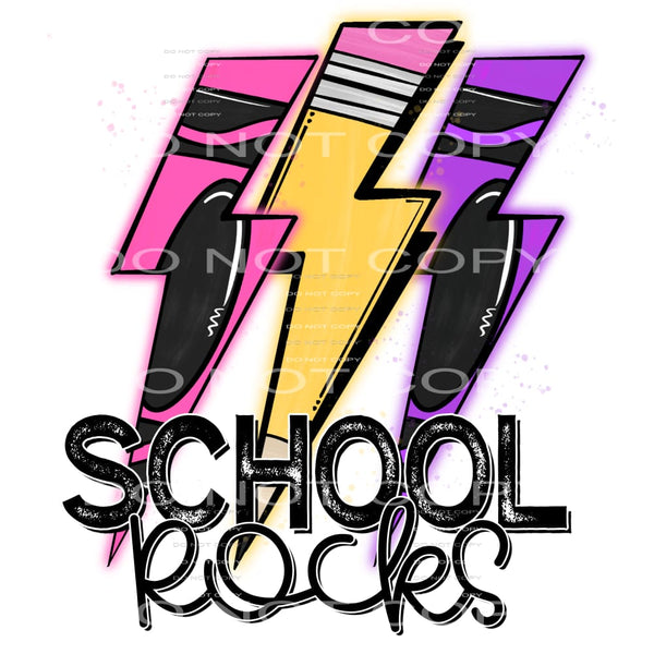 school rocks #7193 Sublimation transfers - Heat Transfer