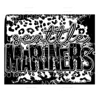Seattle Mariners Baseball Black Leopard Sublimation 