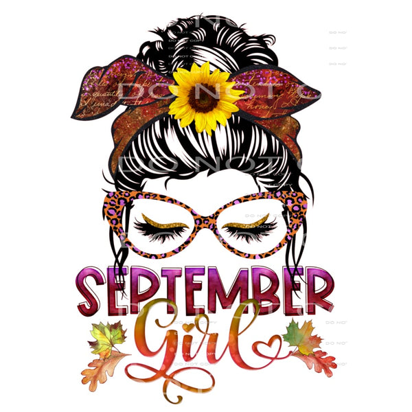 September girl #6291 Sublimation transfers - Heat Transfer