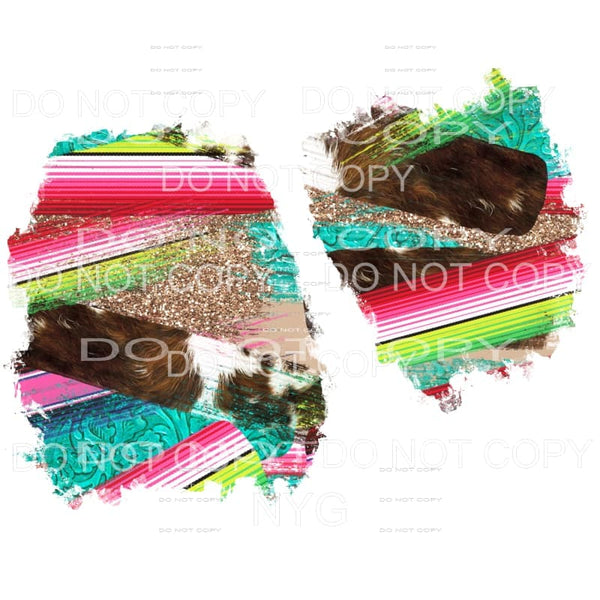 Serape Cowhide Sheet Sublimation transfers - Heat Transfer