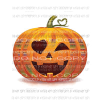 Serape Pumpkin smiling heart eye Sublimation transfers Heat Transfer