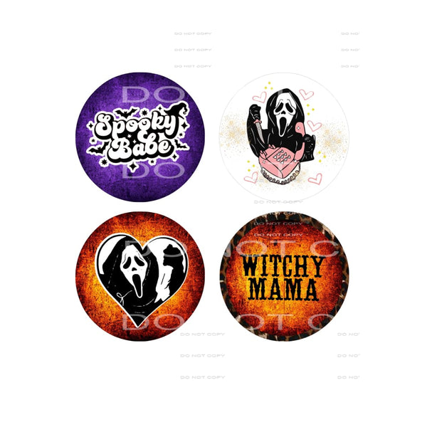 set of Halloween car coasters 4 sets of 4 Sublimation 