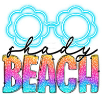 shady beach #6410 Sublimation transfers - Heat Transfer