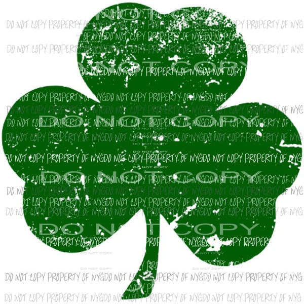 Shamrock Green Destressed Sublimation transfers St patricks day patty Heat Transfer