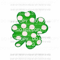 Shamrock green polka dot watercolor Sublimation transfers Heat Transfer