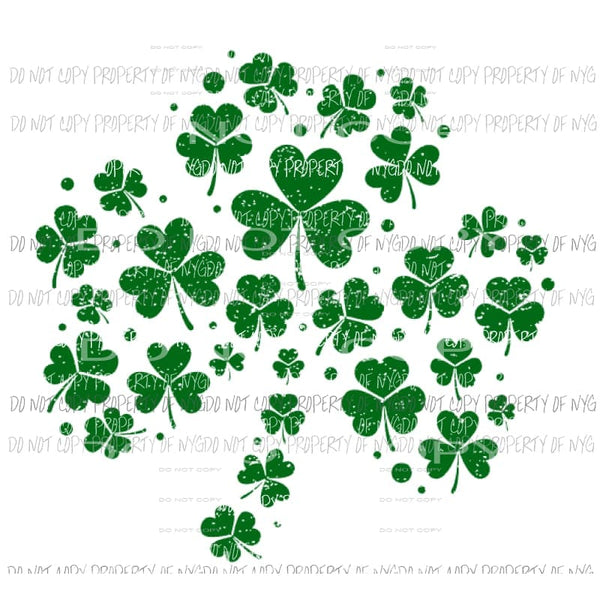 Shamrock shamrock Sublimation transfers Heat Transfer