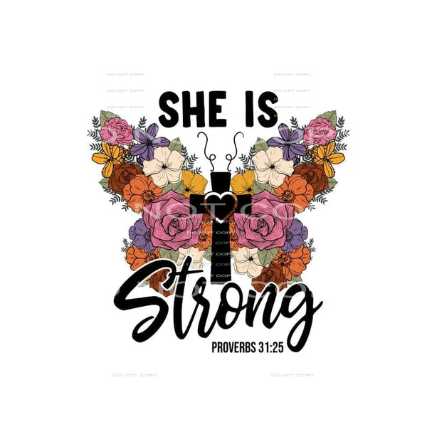 she is strong #6701 Sublimation transfers - Heat Transfer