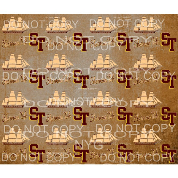 Shermin Tide Background # 1 Sublimation transfers - Heat 