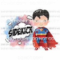 SIDEKCICK Superman Sublimation transfers Heat Transfer