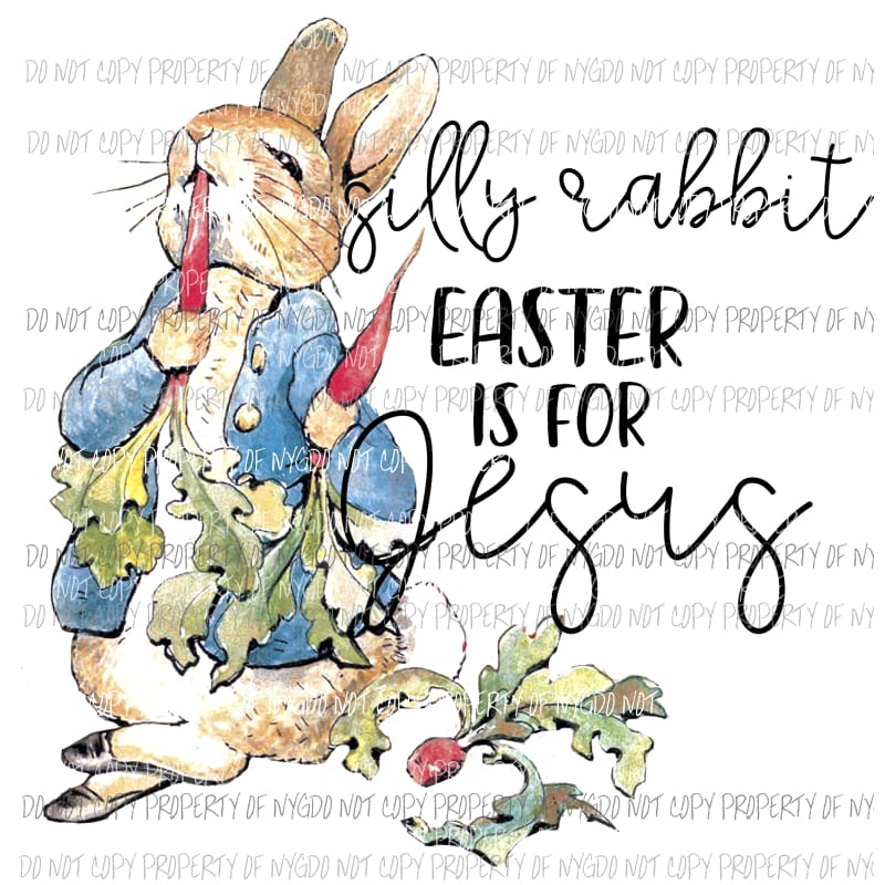 martodesigns - Silly Rabbit Sublimation transfers