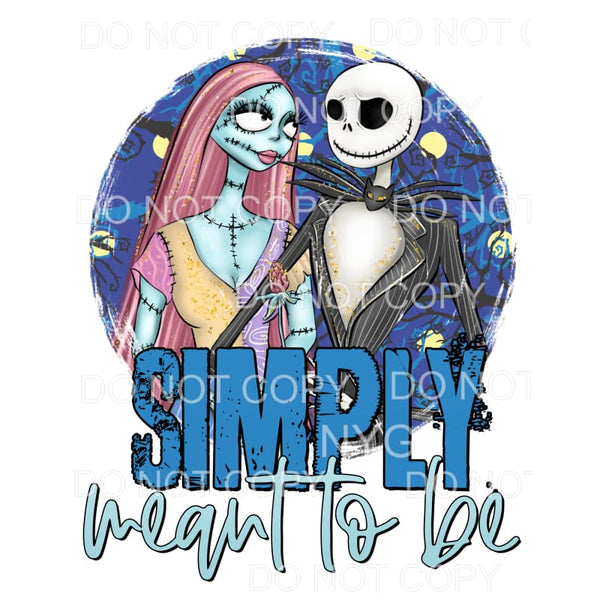 Simply Meant To Be Jack Sally Halloween Nightmare Before 