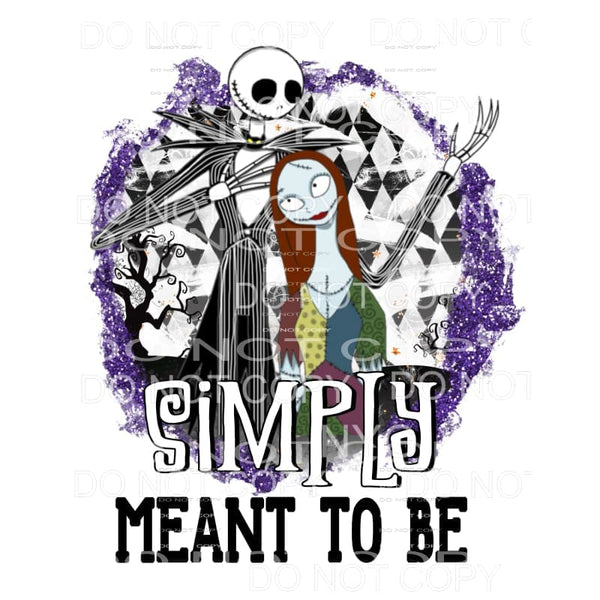 Simply Meant To Be Jack Skeleton Nightmare Sublimation 