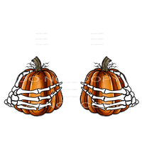 skull hands with pumpkins # 449501 Sublimation transfers - 