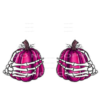 skull hands with pumpkins # 449502 Sublimation transfers - 