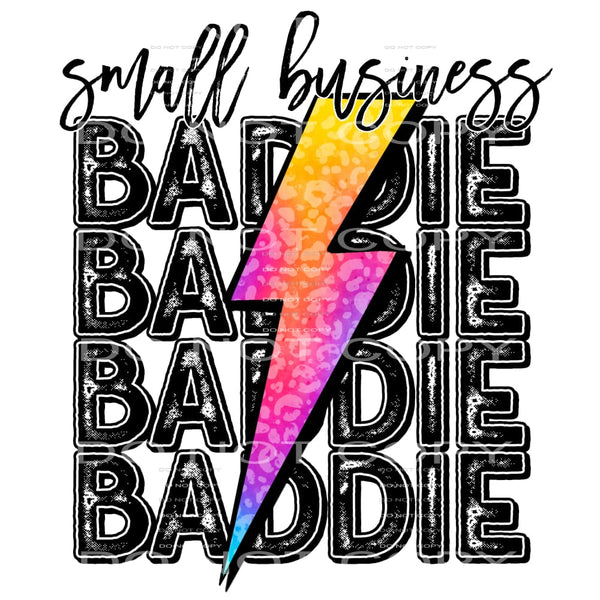 small business baddie #6204 Sublimation transfers - Heat 
