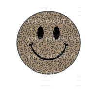 smiley face leopard #6580 Sublimation transfers - Heat 