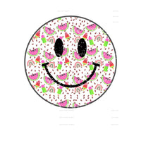 smiley face watermelon #6581 Sublimation transfers - Heat 