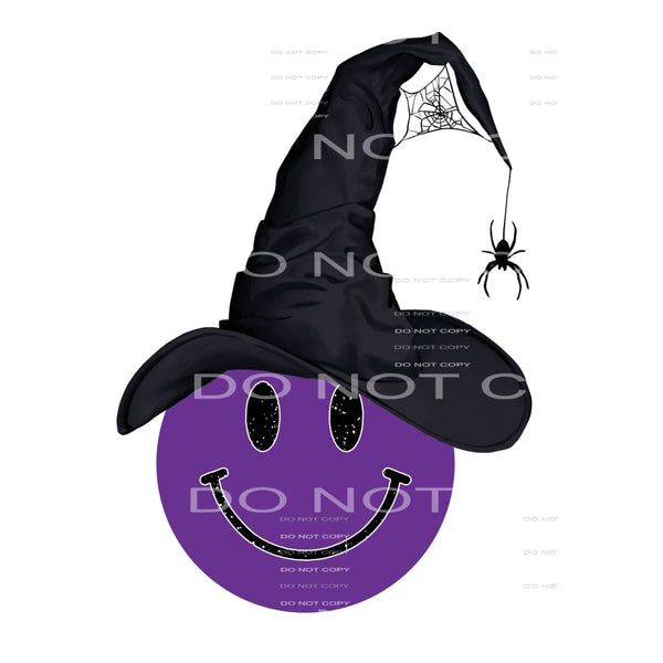smiley face witch #7025 Sublimation transfers - Heat 