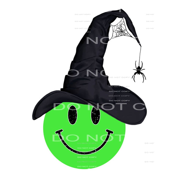 smiley face witch #7026 Sublimation transfers - Heat 