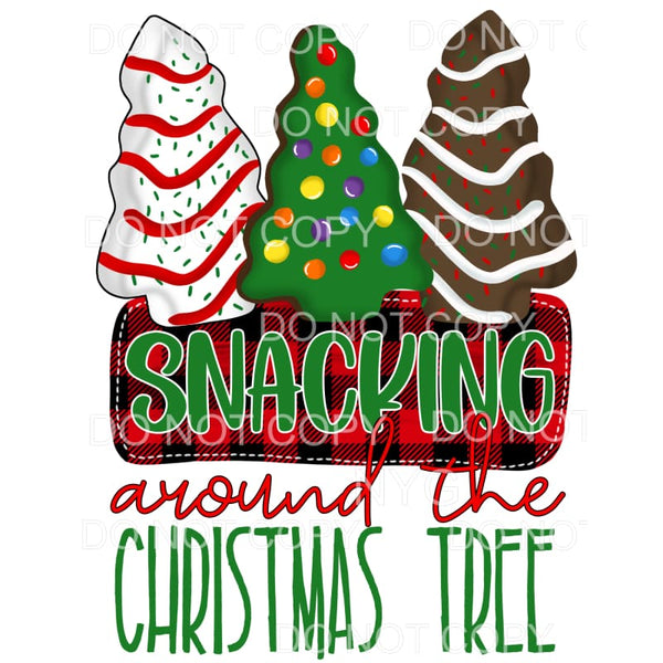 Snacking Around The Christmas Tree Snack Cake Trio Red Plaid