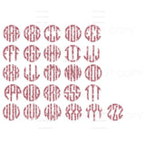 Snowflake Monogram Pink monogram letters put letters in 