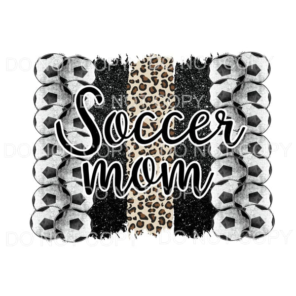 SOCCER mom brush stroke # 806 Sublimation transfers - Heat 