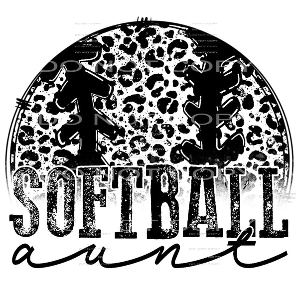 softball aunt #5000 Sublimation transfers - Heat Transfer