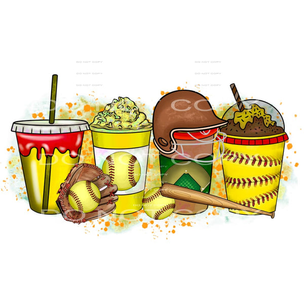 Softball Drinks # 2110 Sublimation transfers - Heat Transfer