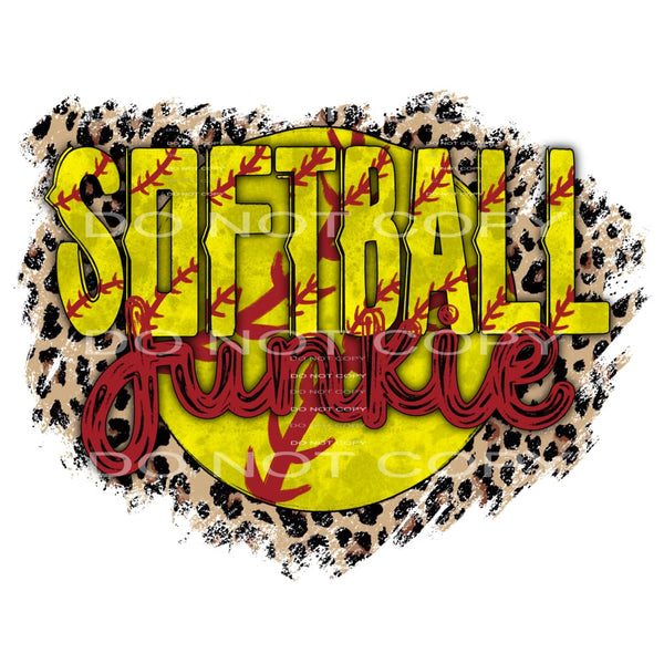 softball junkie #7144 Sublimation transfers - Heat Transfer