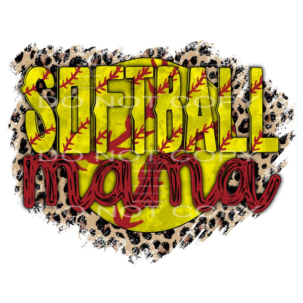 Softball mama #7154 Sublimation transfers - Heat Transfer