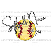 Softball personalized with NUMBER put number in notes Mama - Mimi - Mom - Nana other names in drop down menu if you dont see the name you