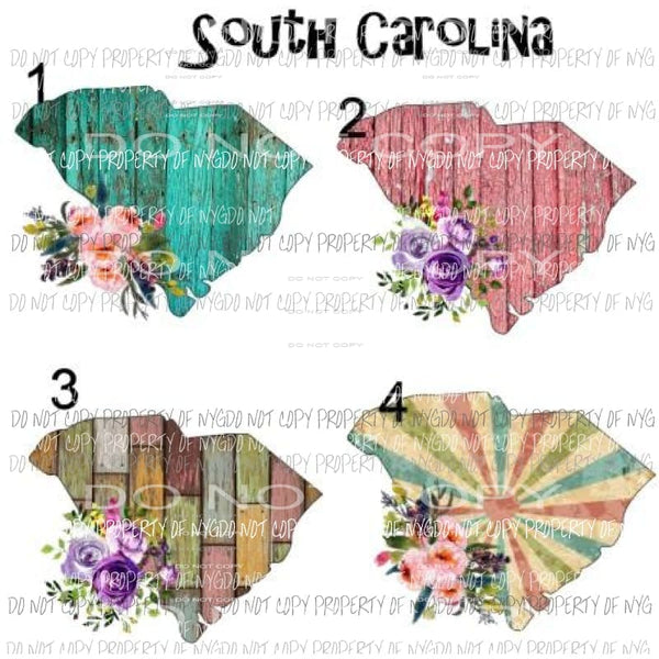 South Carolina 4 to choose from sublimation transfers Heat Transfer