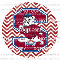 South Carolina Bulldogs chevron circle Sublimation transfers Heat Transfer