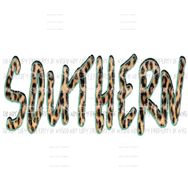 Southern Leopard Sublimation transfers Heat Transfer