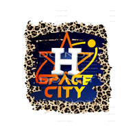 space city astros leopard # 12121 Sublimation transfers - 