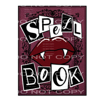 spell book #7599 Sublimation transfers - Heat Transfer