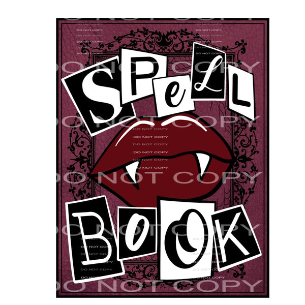 spell book #7599 Sublimation transfers - Heat Transfer