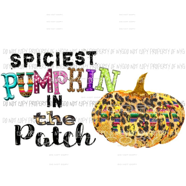 spiciest pumpkin in the patch Sublimation transfers Heat Transfer