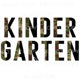 Split Letters Camo GRADES preschool PRE K TO 5TH GRADE 