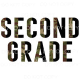 Split Letters Camo GRADES preschool PRE K TO 5TH GRADE 