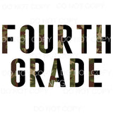 Split Letters Camo GRADES preschool PRE K TO 5TH GRADE 