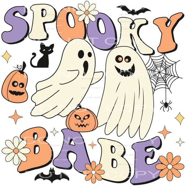 spooky babe #8607 Sublimation transfers - Heat Transfer