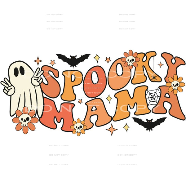 spooky mama #8608 Sublimation transfers - Heat Transfer