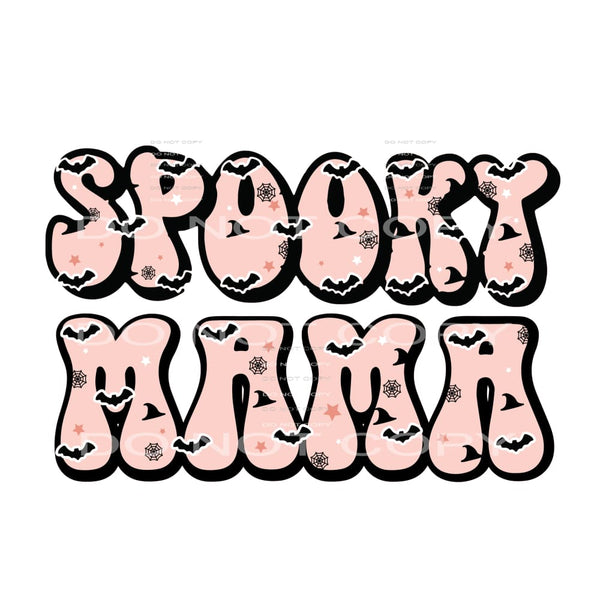 spooky mama #8695 Sublimation transfers - Heat Transfer