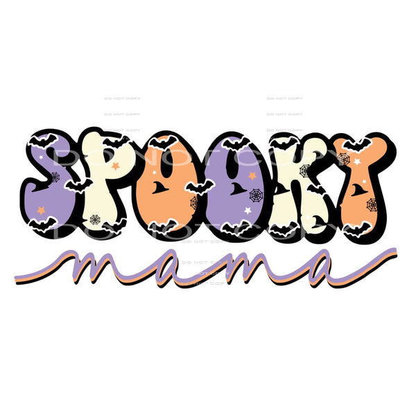 spooky mama #8696 Sublimation transfers - Heat Transfer