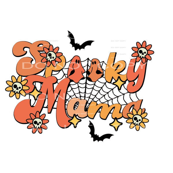 spooky mama #8704 Sublimation transfers - Heat Transfer