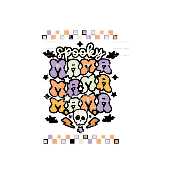 spooky mama #8708 Sublimation transfers - Heat Transfer