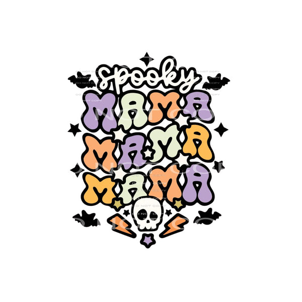 spooky mama #8710 Sublimation transfers - Heat Transfer