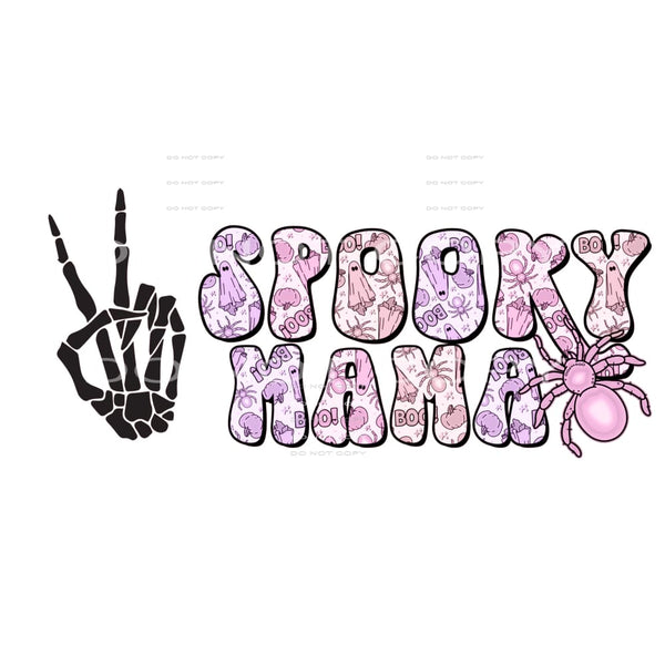 spooky mama #8714 Sublimation transfers - Heat Transfer