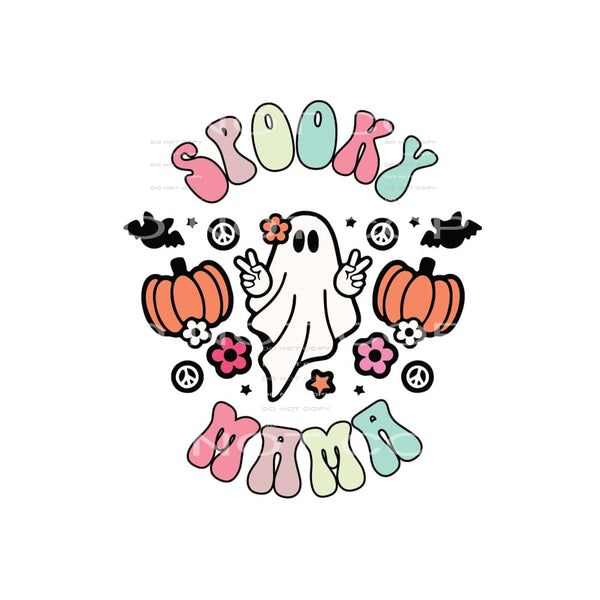 spooky mama #8719 Sublimation transfers - Heat Transfer
